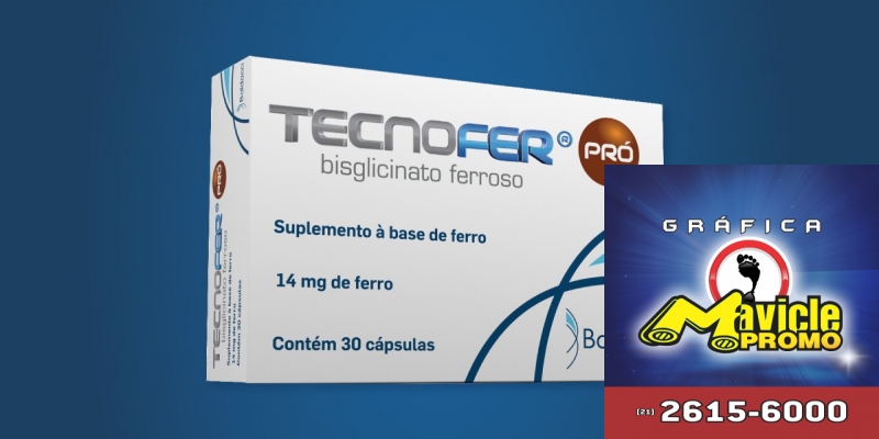 Os Laboratórios Baldacci lançam o Tecnofer Pro   Guia da Farmácia   Imã de geladeira e Gráfica Mavicle Promo