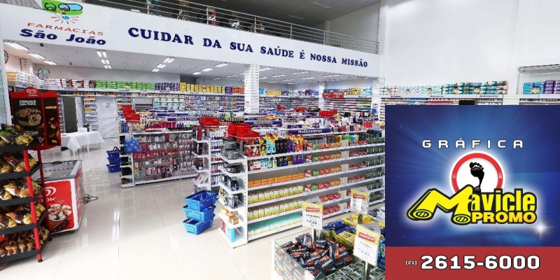São João inaugura nova loja no RS e aposta nos serviços farmacêuticos   Imã de geladeira e Gráfica Mavicle Promo